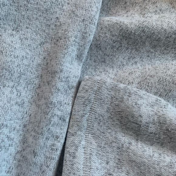 UNIVERSAL THREAD || Light Grey and Lime Green Yellow Accent Half Zip Sweatshirt - Picture 4 of 8